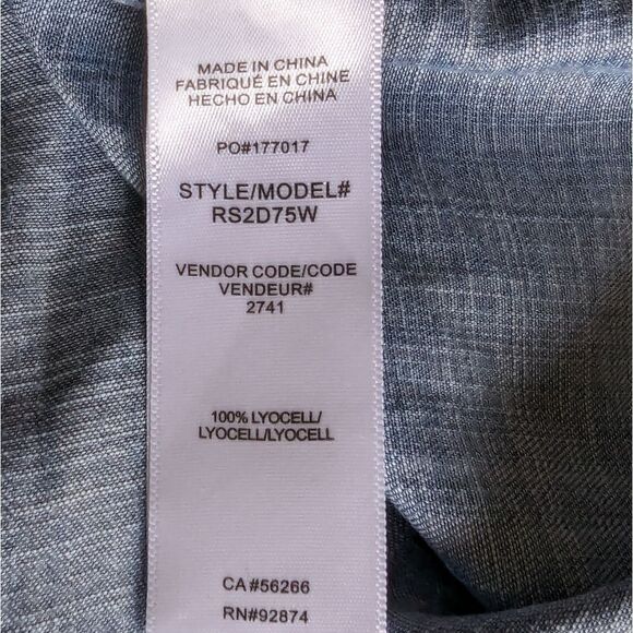 Splendid Denim Lagenlook Sleeveless Large Pocket Jean Mini Dress Women's Sz S - Picture 12 of 12